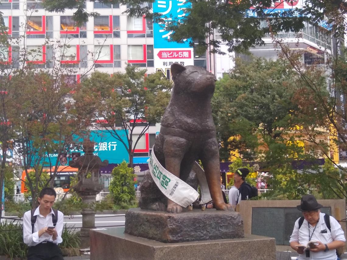Hachiko Statue at Shibuya Crossing